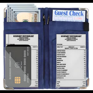 ABC Wolf Blue Premium Server Book for Waiter and Waitress Organizer Server book